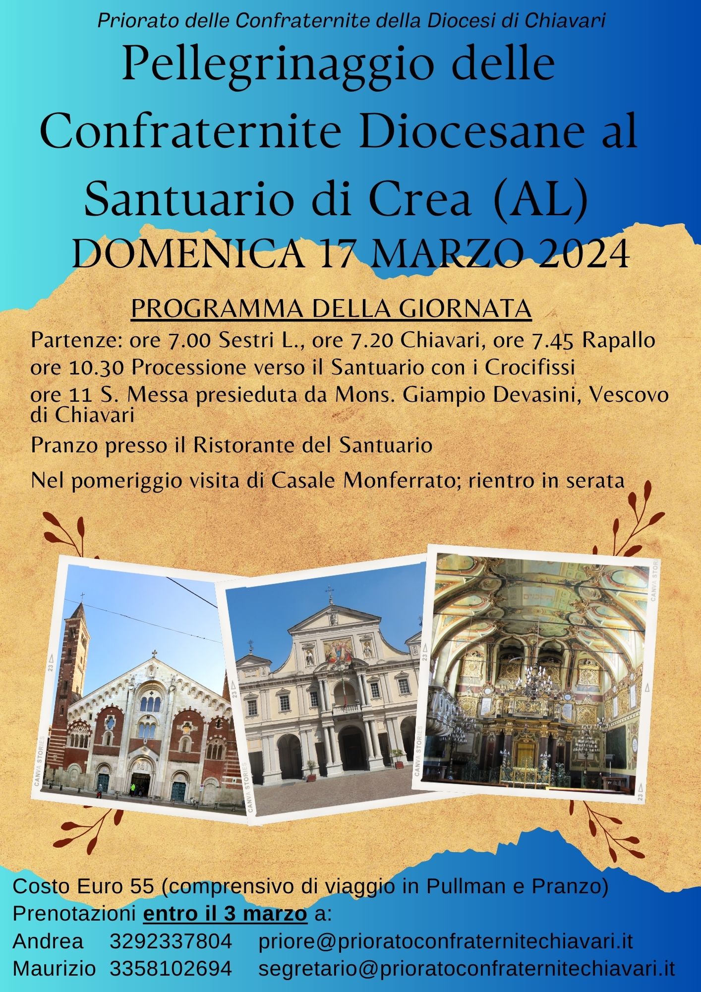 Pellegrinaggio al Santuario di Crea